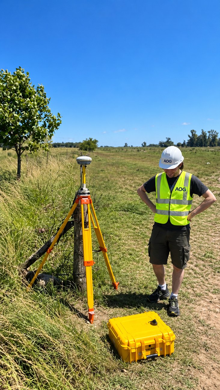 Trabajo de campo con instrumental GNSS